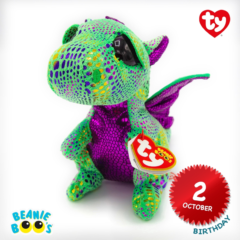 Ty Beanie Boos™ Cinder Green Dragon, Regular