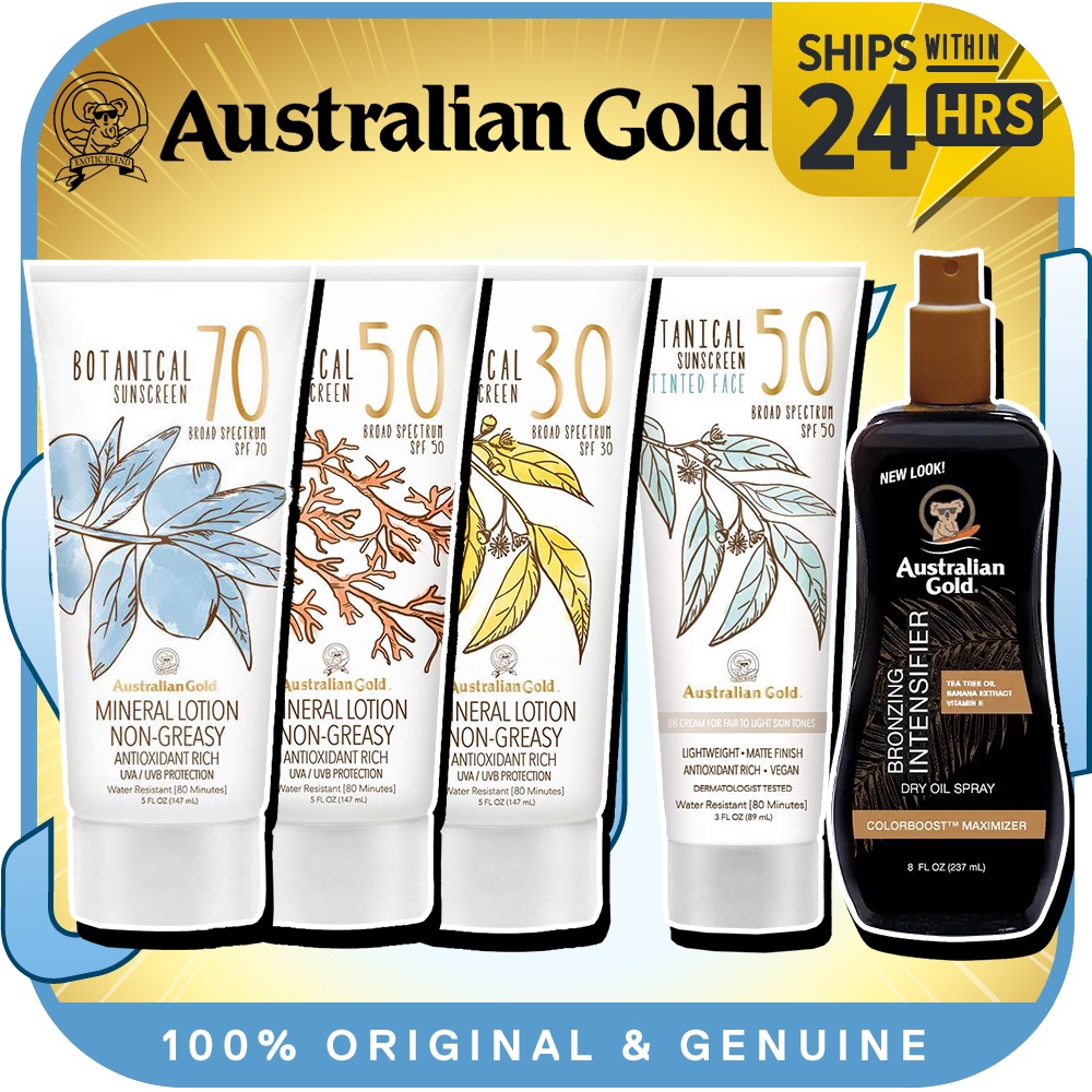 Australian Gold Botanical Sunscreen SPF 30 / SPF 50 / SPF 70 / Tinted