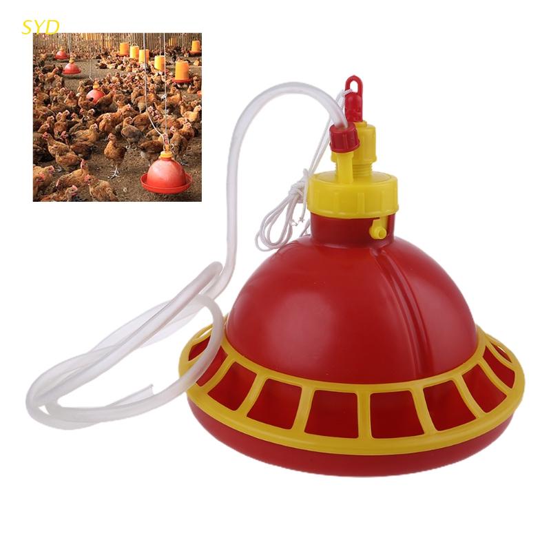 SYD Round Chicken Drinking Fountain Device Hanging Cup Waterer Bowl Pet ...