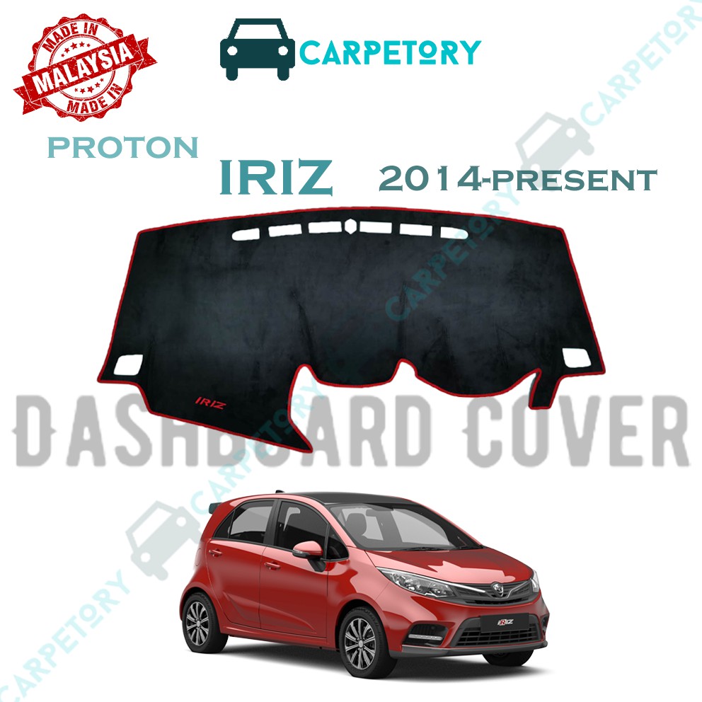 Proton Iriz Velvet Leather Dashboard Cover Leather Dashboard Protector