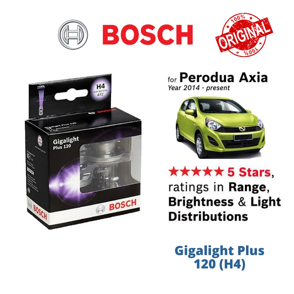 Original Bosch Gigalight Plus 120 H4 472 Headlight Bulb 12V 60 55W