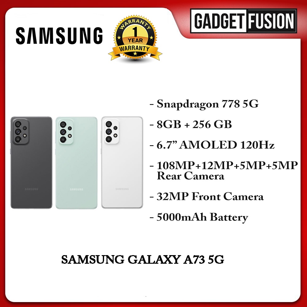 Samsung Galaxy A73 5g 8gb 256gb Shopee Malaysia