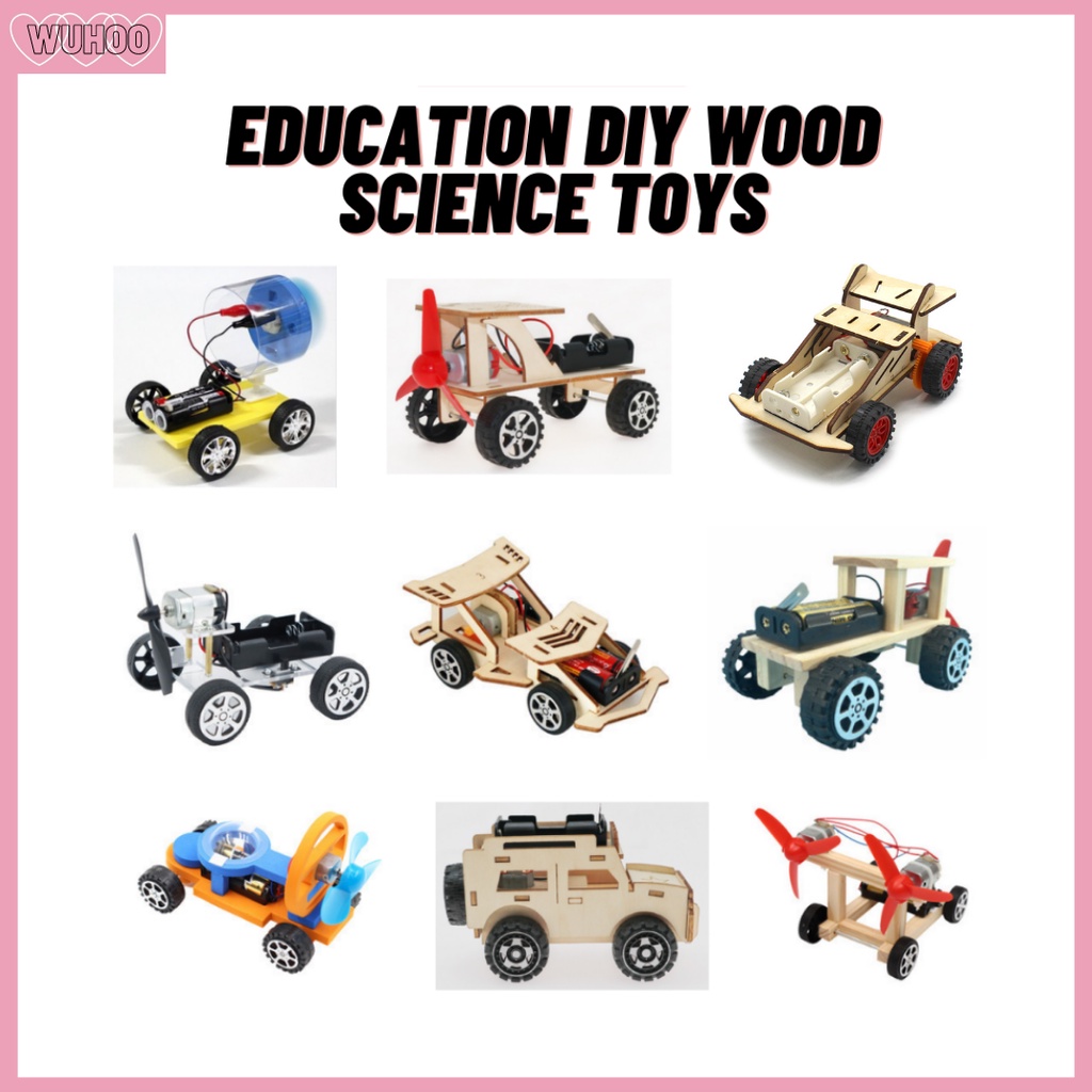 PROJECT RBT STEM EDUCATION DIY Electric Car Scientific Toys Kit Wooden Educational Robotics Science Experiment Mater Shopee Malaysia