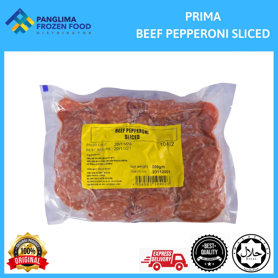 PRIMA BAGUZ BEEF PEPPERONI SLICED Shopee Malaysia
