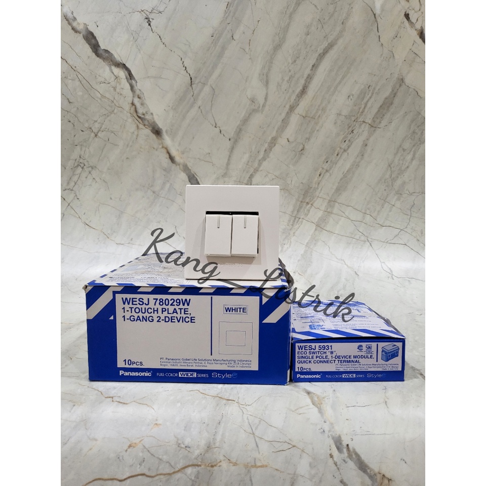PUTIH Panasonic White / Panasonic Series Switch WESJ78029W(1pc ...