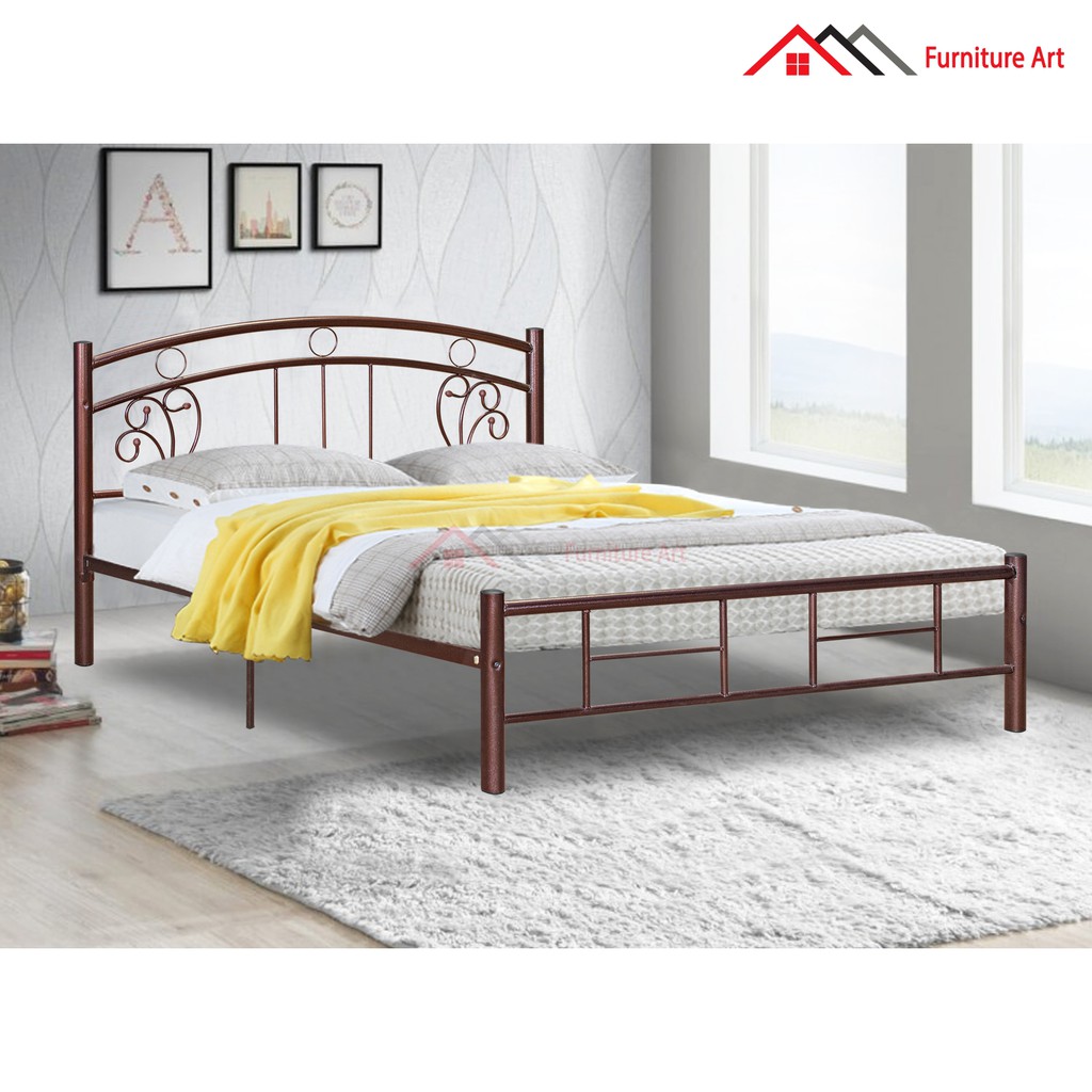 Modern Design Queen Bed Frame / Metal Bed Frame / Queen Bed / Katil ...