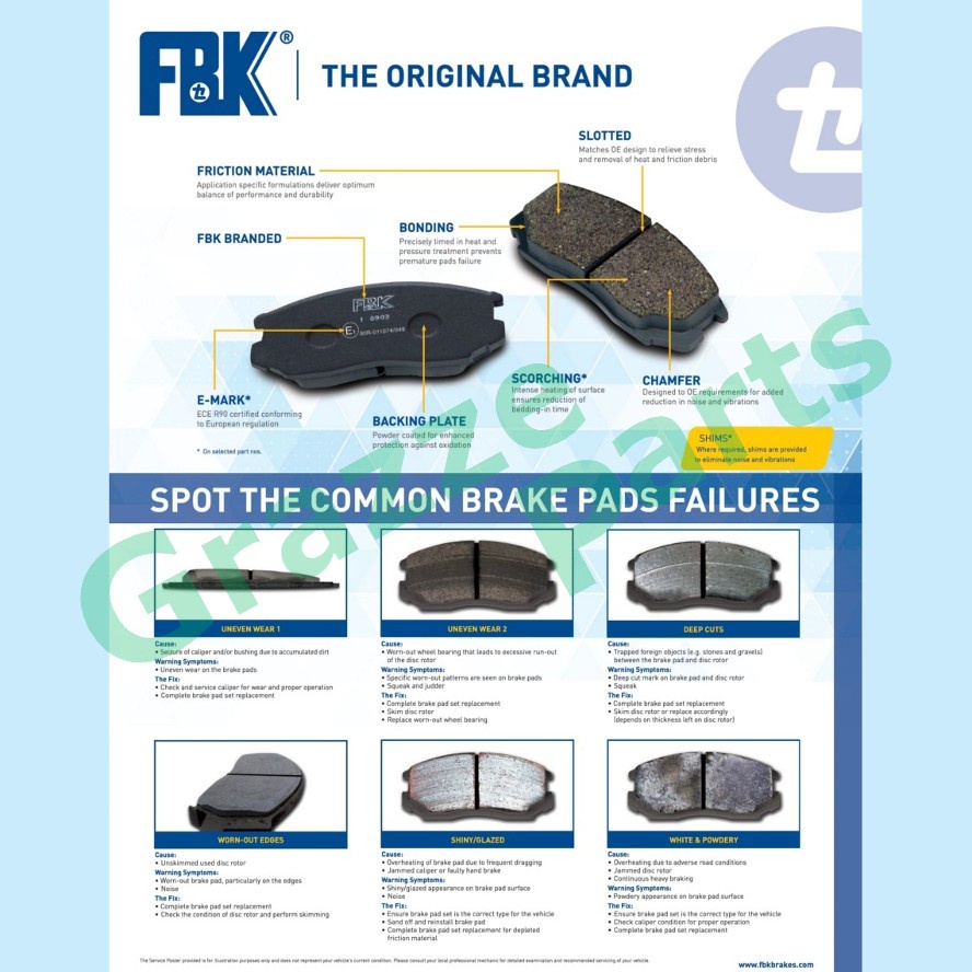 FBK Disc Brake Pad Front for FDMS Toyota Ipsum ACM ACM