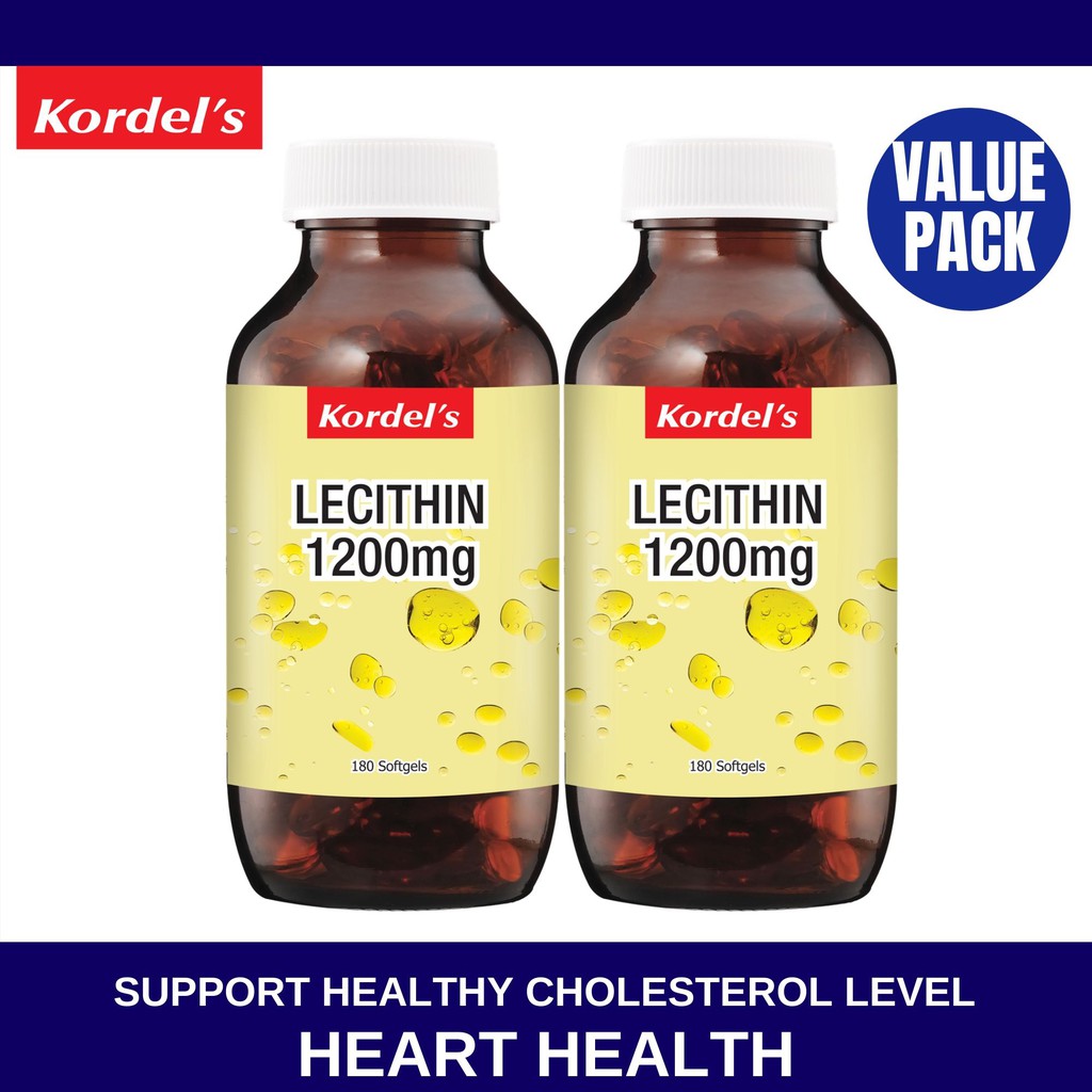 Kordel's Lecithin 1200mg, Breaks Down Fat, Improves Fat Digestion, Fat