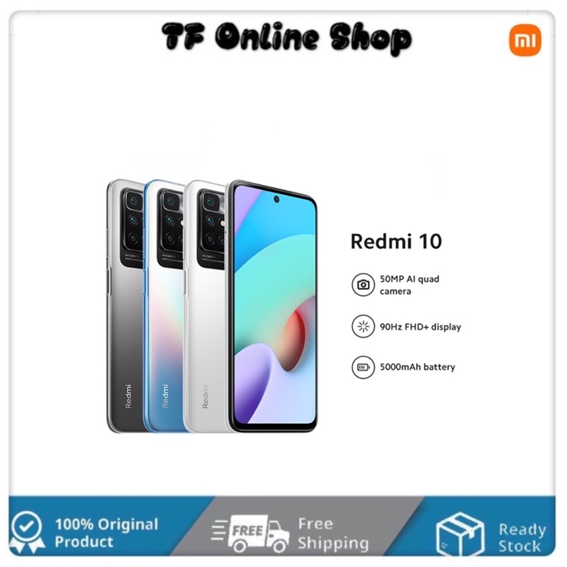 Xiaomi Redmi 10 (4GB+64GB/6GB+128GB) 100% Original Set | Shopee Malaysia