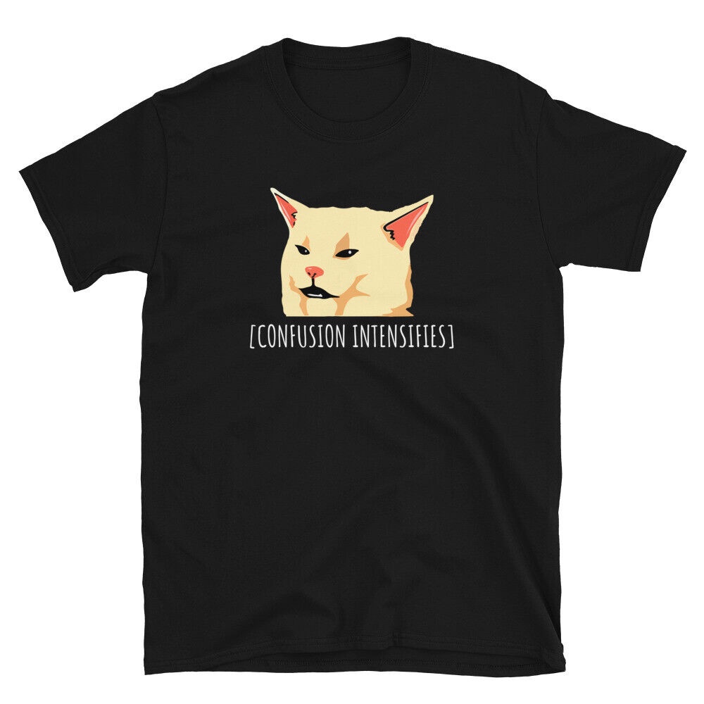 Smudge Lord Confused Cat Meme Tshirt Confusion Intensifies Cat Meme ...