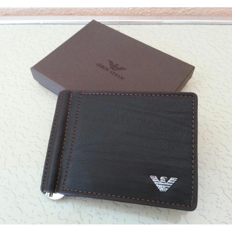 Money Clip Wallet PU Leather Giorgio Armani MNK 003 Shopee