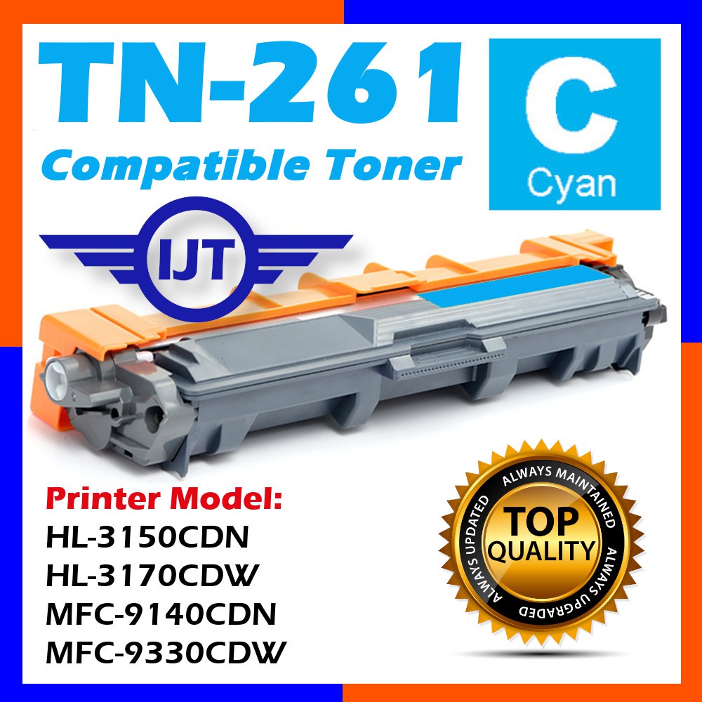 CYAN Compatible Brother TN261 TN 261 HL-3150CDN HL-3410CDN HL-3170CDW  DCP-9020CDN MFC-9140CDN MFC-9340CDW MFC-9330CDW