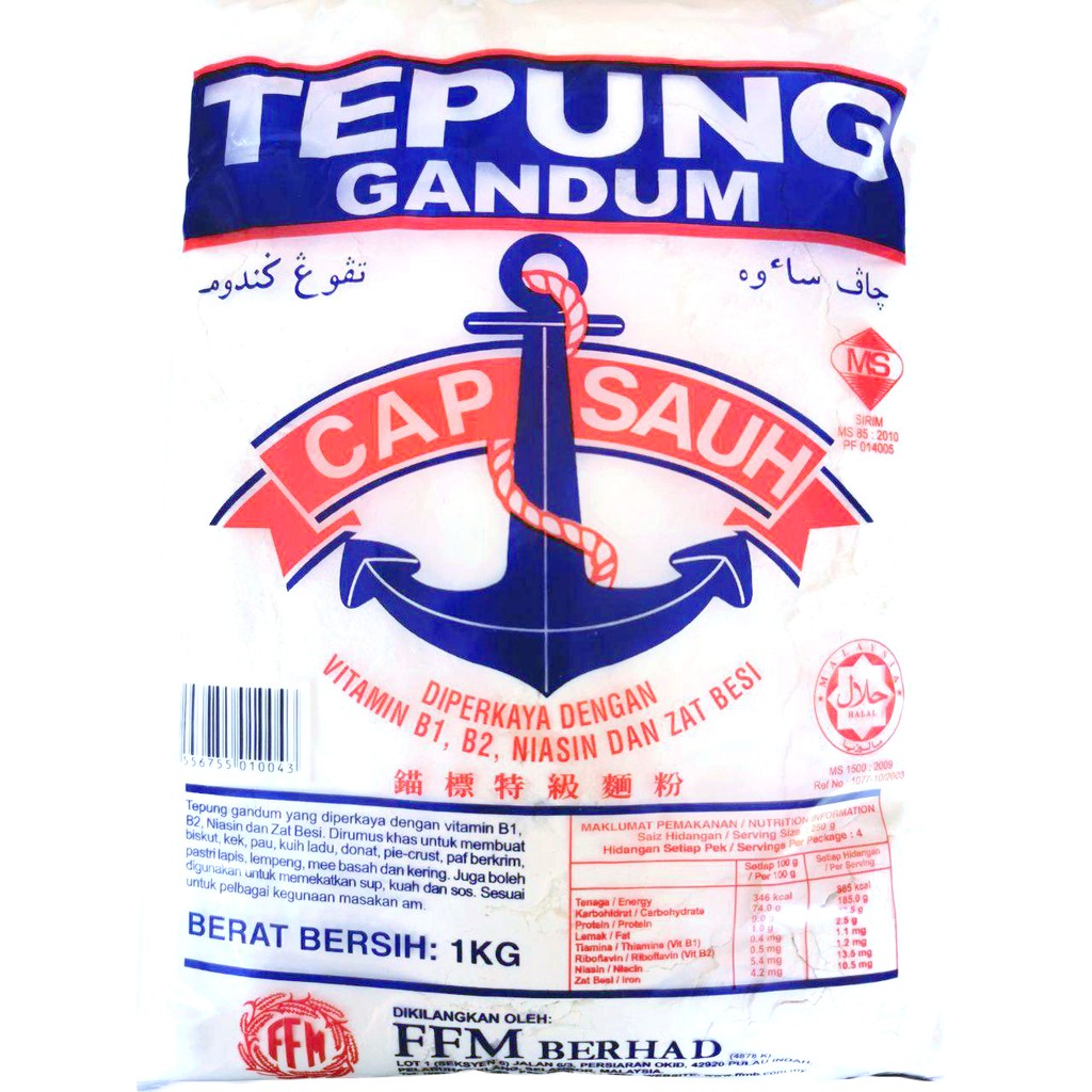 TEPUNG GANDUM CAP SAUH 1KG WHEAT FLOUR | Shopee Malaysia