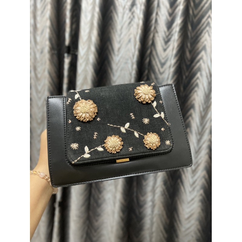 Charles and keith online floral bag