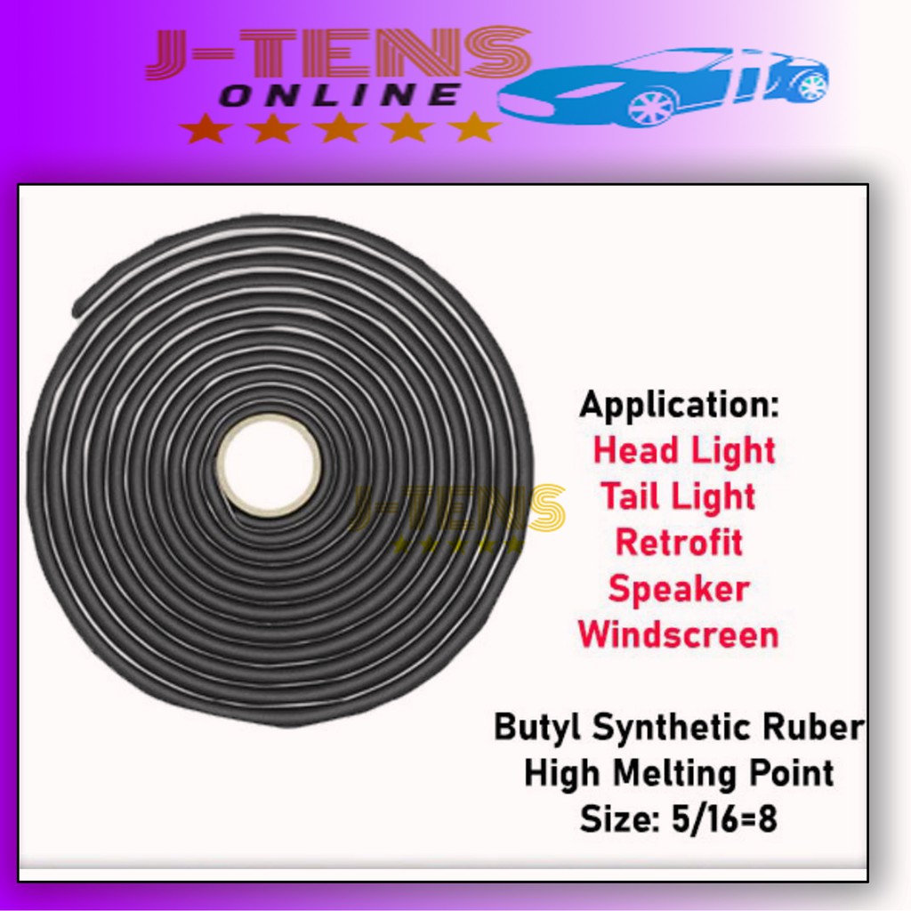 Premium Grade Butyl Synthetic Rubber Glue Auto Headlight Taillight