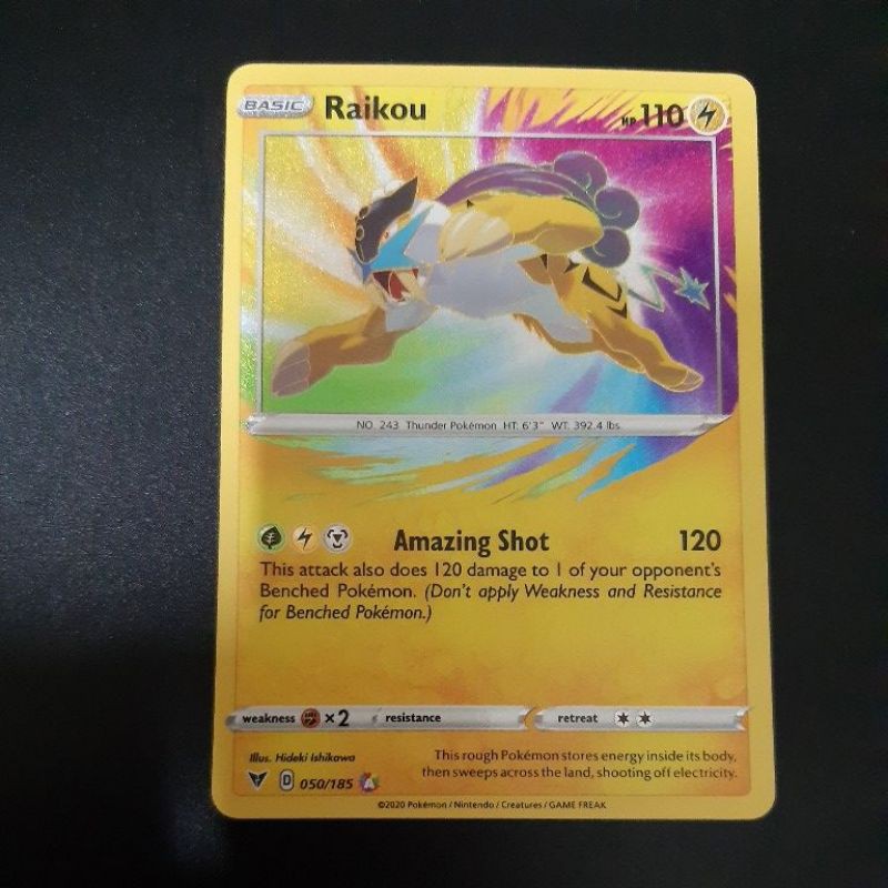 raikou pokemon card amazing rare CGC 9 Raikou #50 Amazing Rare Pokemon Vivid Voltage – FNT Collectibles main image 1