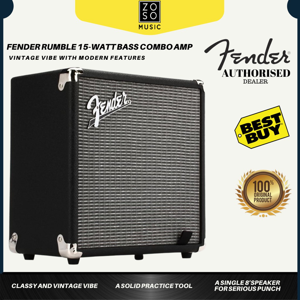 Ampli Basse Fender Rumble 15 - 15W - HP 8 Pouces - Occasion - Modèle 684