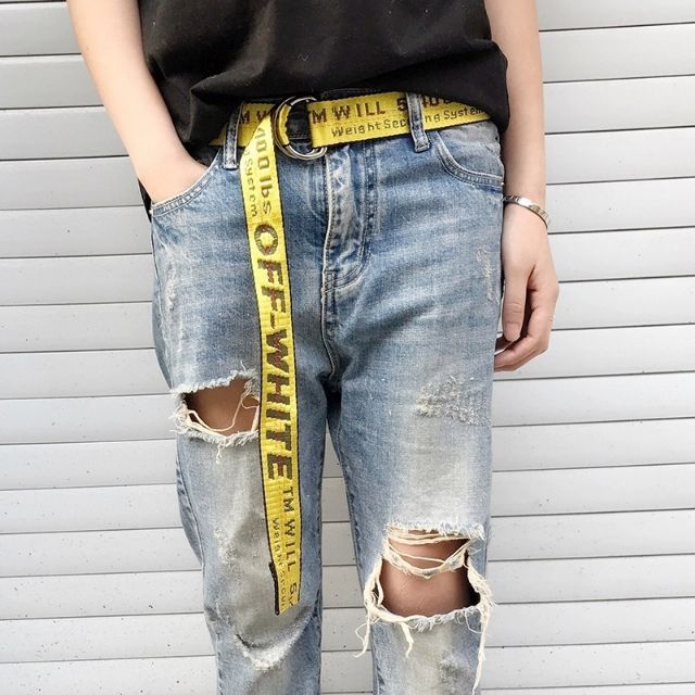 Off White Yellow Belt Shopee Malaysia