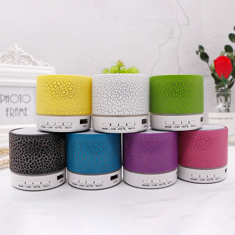 Bluetooth Speakers Mini Portable Wireless Loudspeaker Crack LED TF Card ...