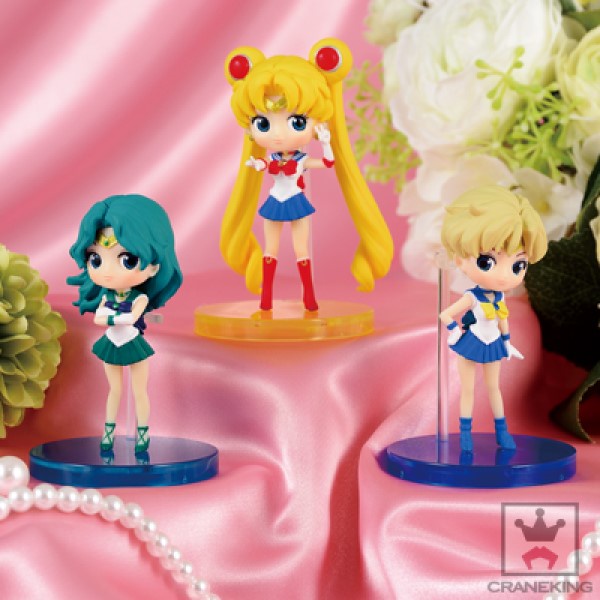 Lot De 8 Figurines BANDAI Sailor Moon Qposket – Collection #3, Personnages Sailor Moon, Neuf