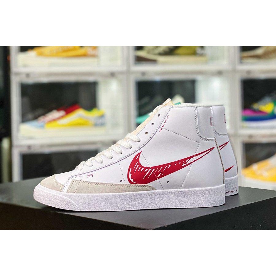 Nike blazer mid hotsell vintage 77 red sketch