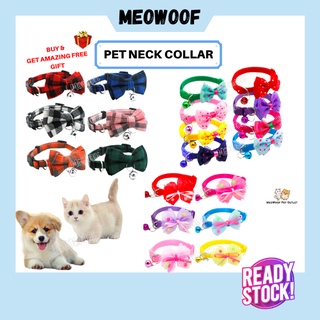 PetsVuitton Cat Collar with Bell Adjustable Buckle Pet Necklace Neck Strap  Paw Print 32cm Rantai Tali Kolar Kucing Loceng