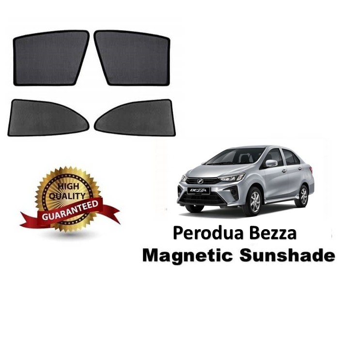 Perodua Bezza Magnetic Sunshade (4pcs) Magnet Sun Shade Car Window ...