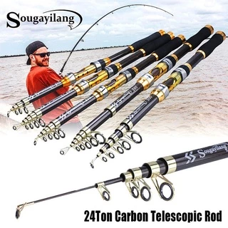 CEMREO Spinning Casting Fishing Rods 2.1m 4 Sections Portable Rods