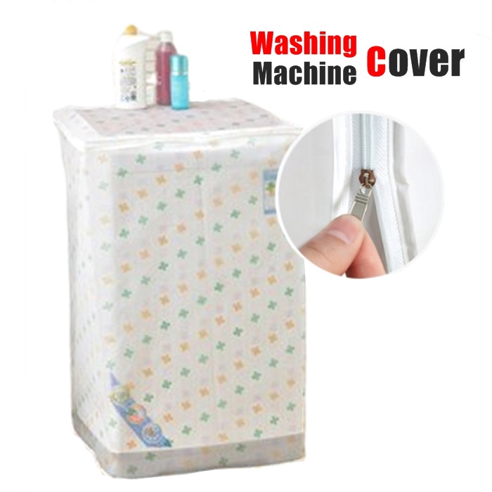 Waterproof PVC Top Loading Washing Machine Cover Pattern Clover