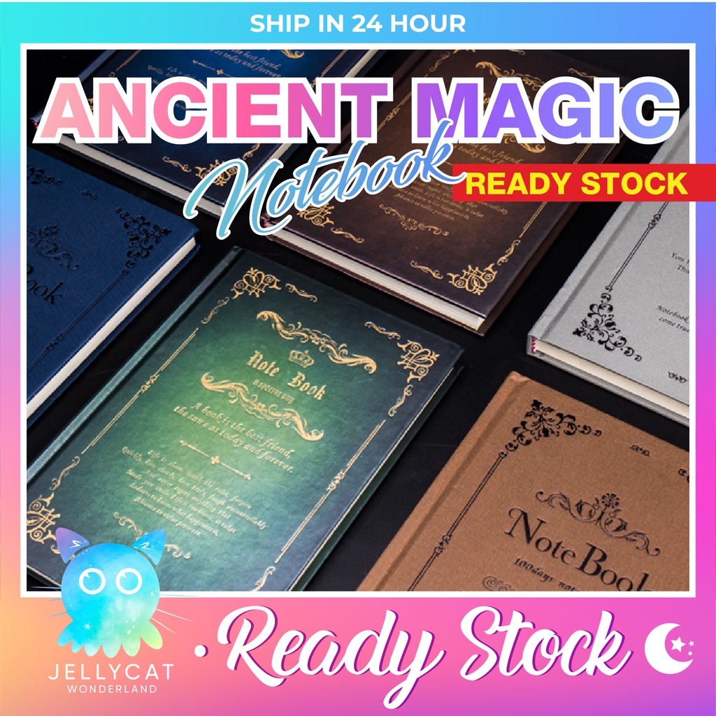 120 pages Buku Nota Ancient Magic Notebook ️ England Style Retro Super ...