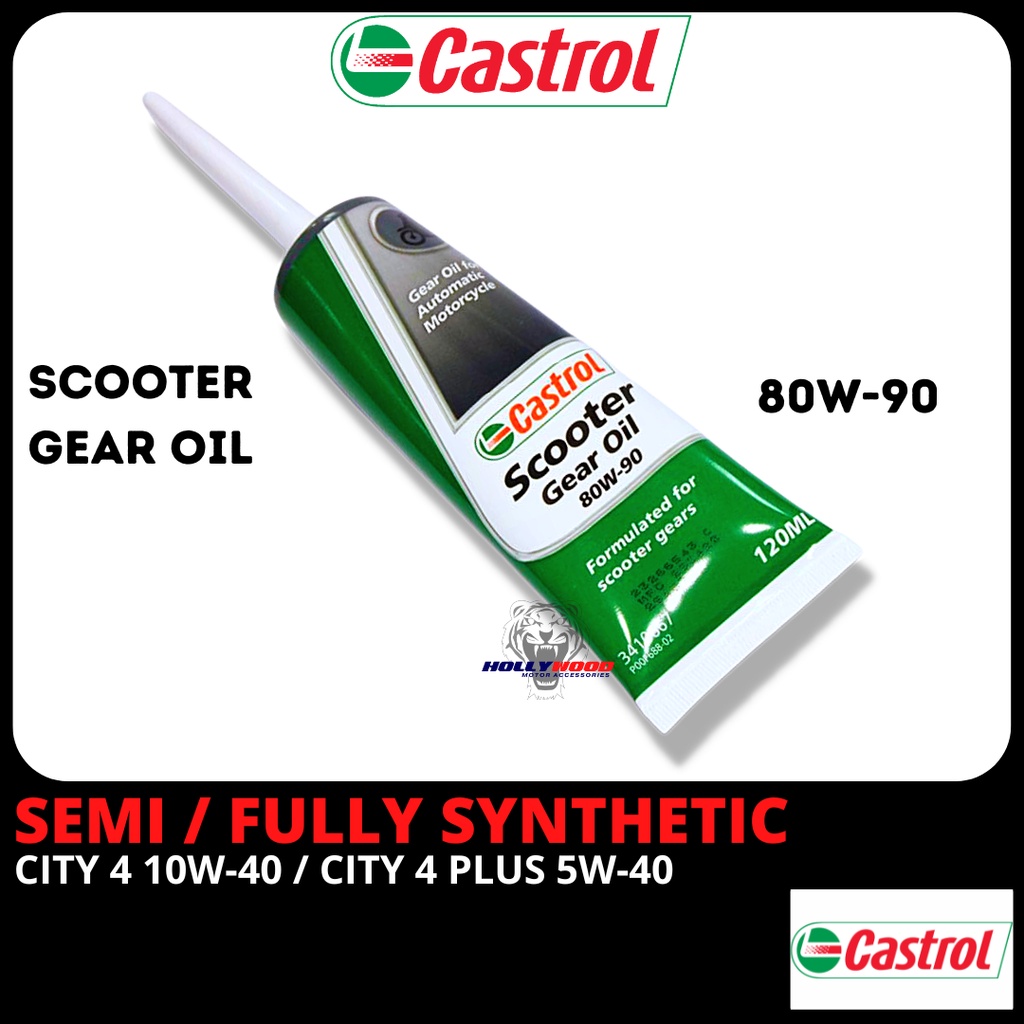 CASTROL SCOOTER GEAR OIL 80W90 120ML 100 ORIGINAL CASTROL FORMULATED