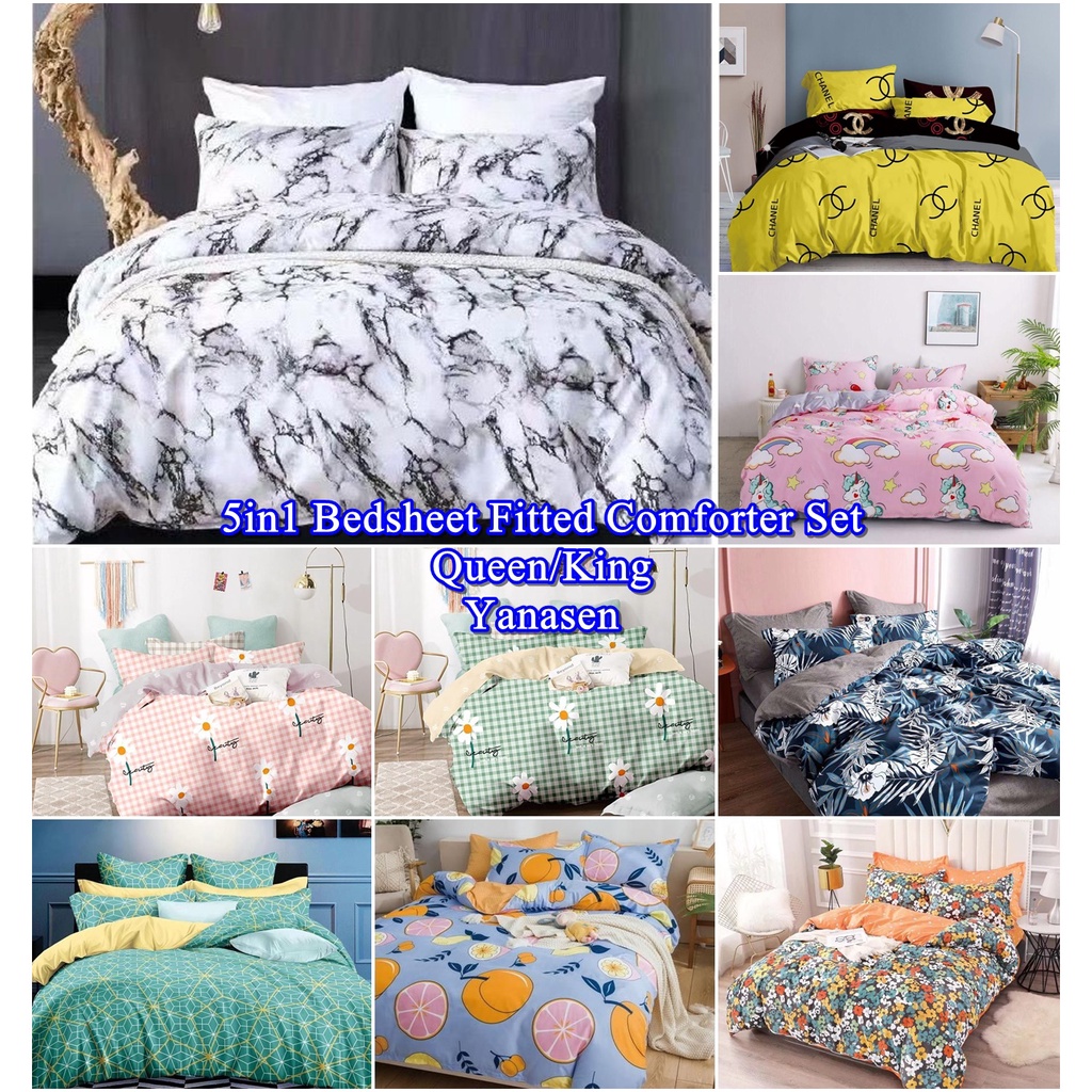 🔥 CLEARANCE SALE 🔥 5in1 800tc CADAR FITTED WITH COMFORTER TEBAL YANASEN