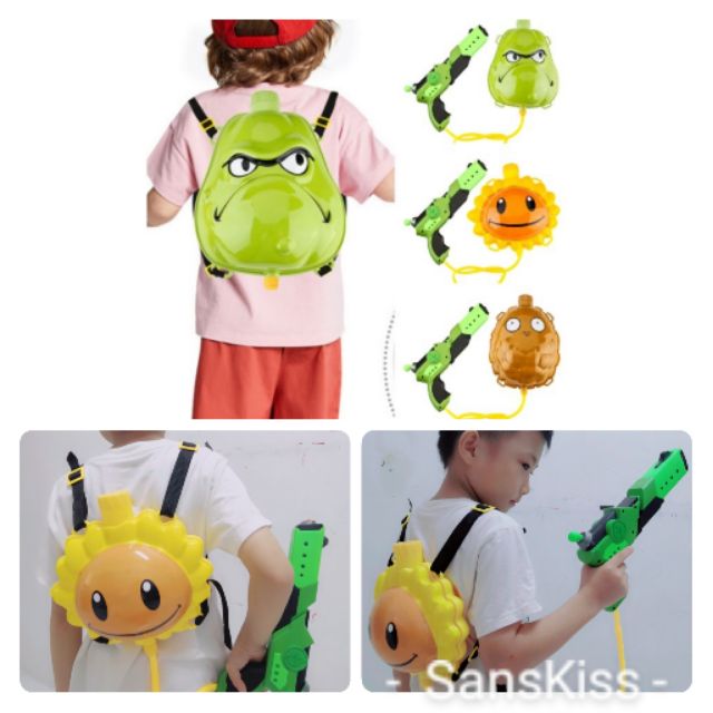 🇲🇾READY STOCK 🇲🇾2020 Plants vs Zombie Bag Water Gun Pull Push Toy ...