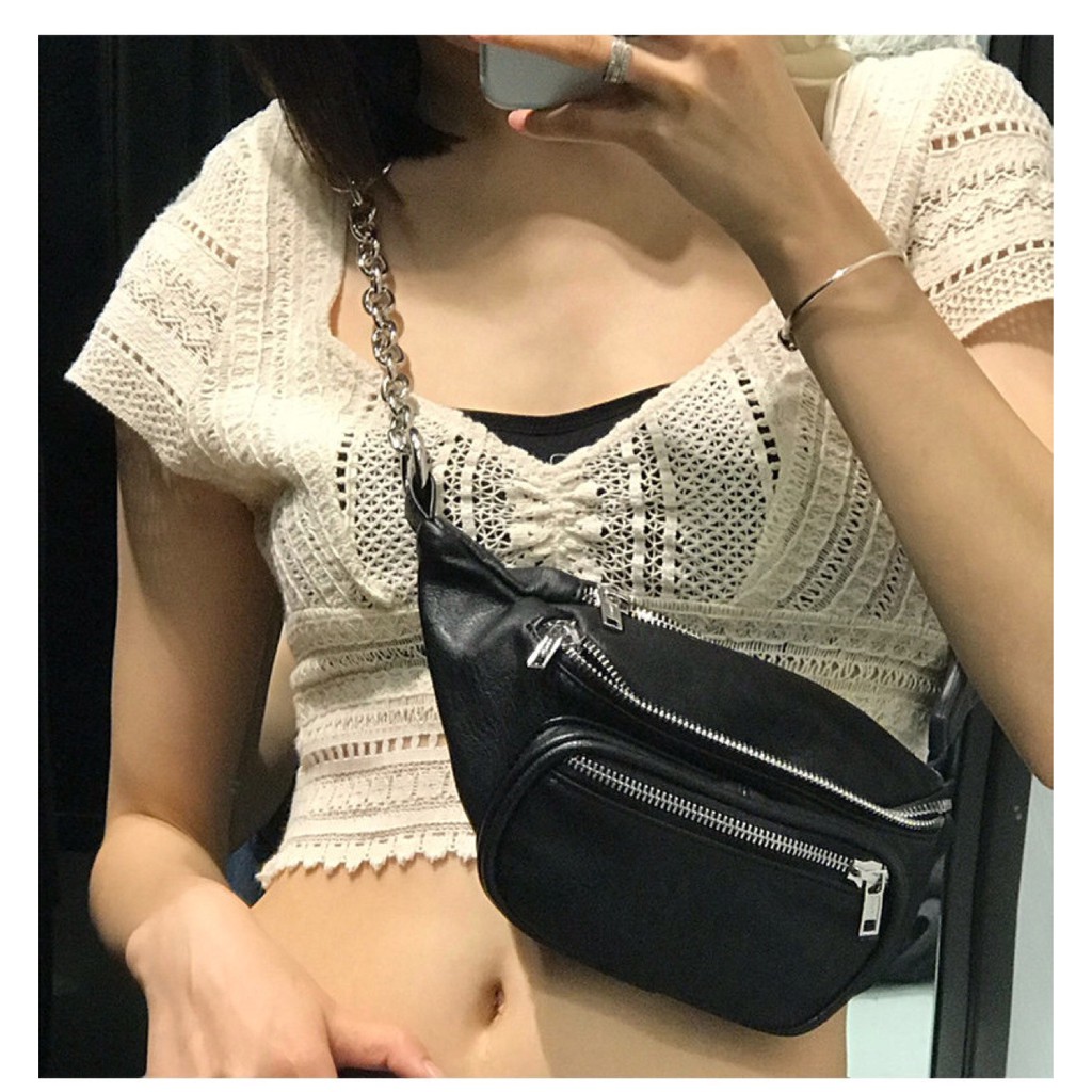 Brandy melville clearance black fanny pack