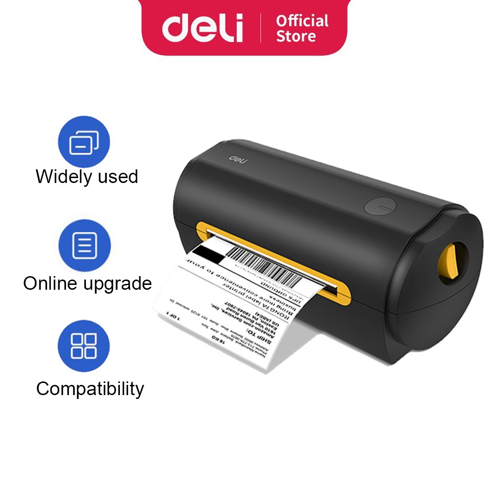 Deli Printer E780C Thermal Black Portable Printer High Speed Printing