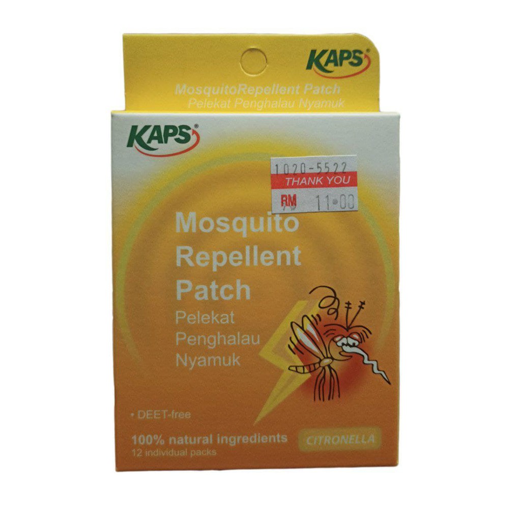 [ORIGINAL] KAPS Mosquito Repellent Patch (12 Packs) Shopee Malaysia