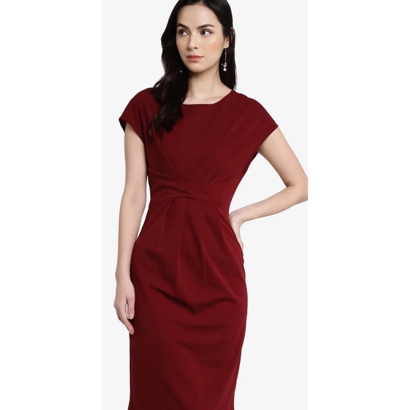 Maroon shop work dress