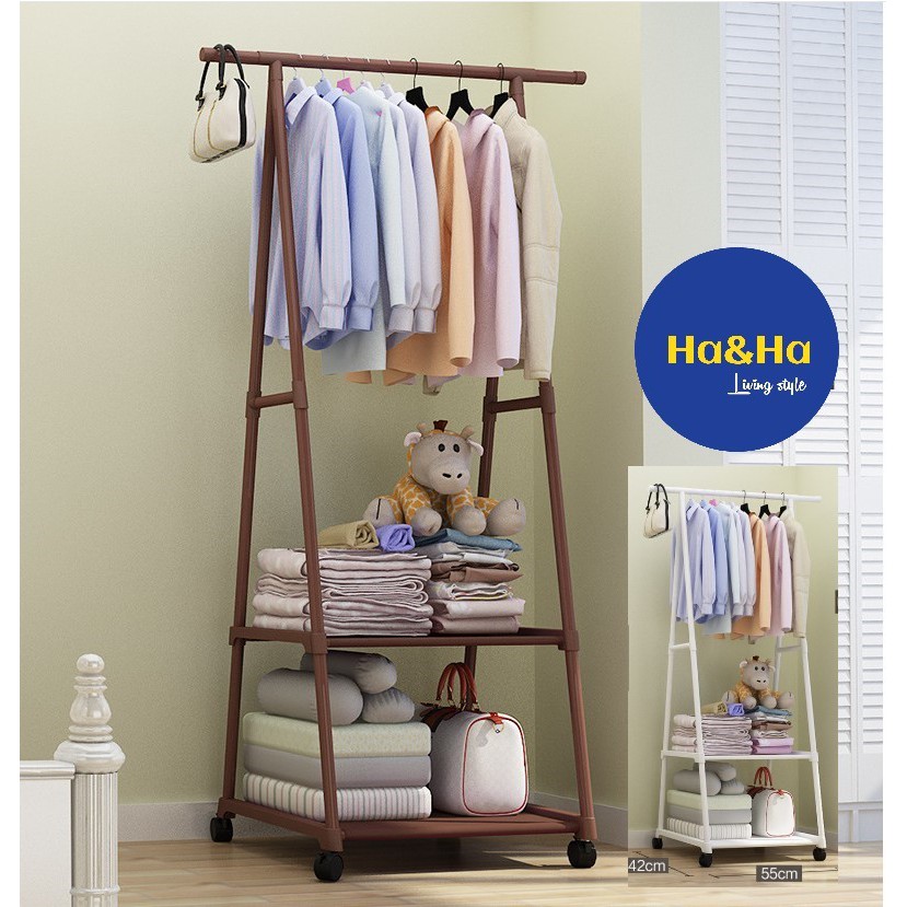 🔥[Ready Stock]🔥Movable Clothes Hanging Rack/ Rak Gantung Baju Bergerak ...