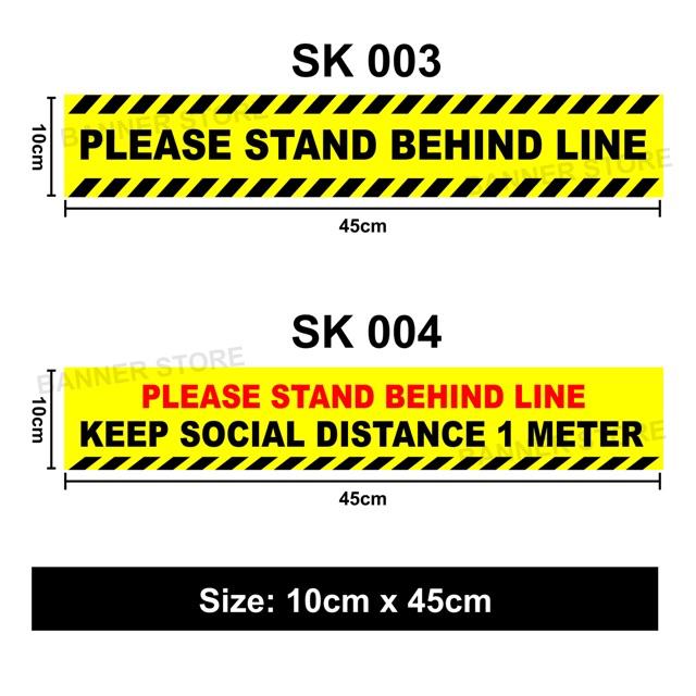 SOP Social Distance Floor Sticker / Floor Sticker Covid-19 SOP ...