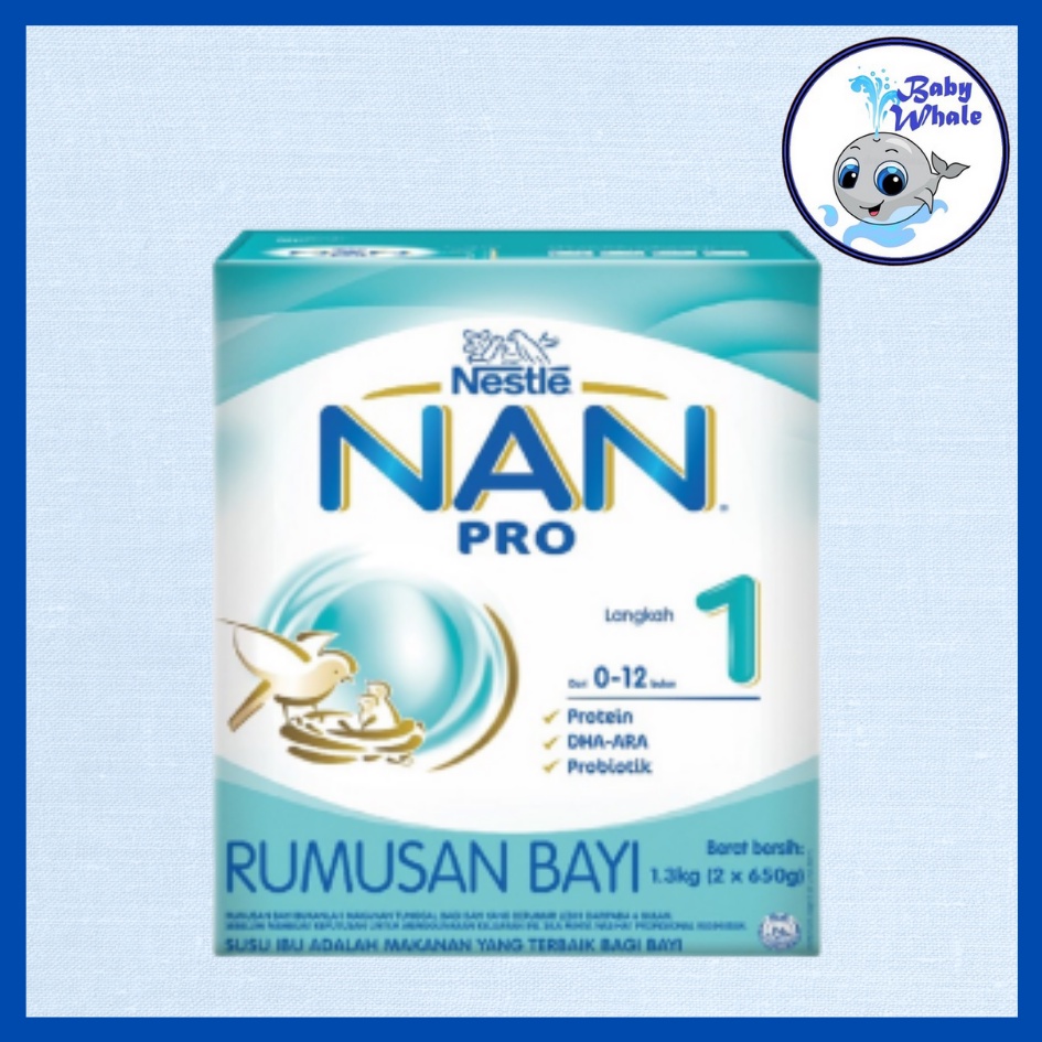 Nestle - NAN PRO 1 (0-12M) 1.3kg /Susu Formula Bayi (0-12 Bulan)