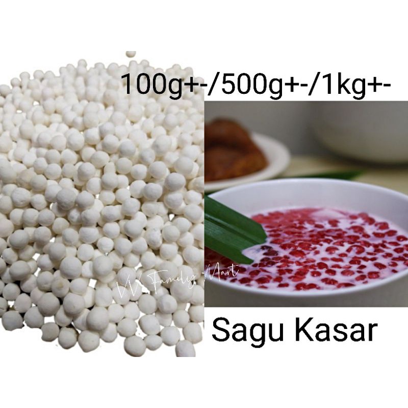 *Sagu Kasar Putih (Timbang)白沙谷米(大粒)*100g+-/500g+-/1kg+- | Shopee Malaysia