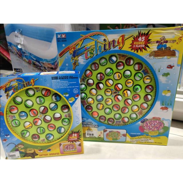 Kids Children Fishing Game Toys Battery Operated Game 4 Players