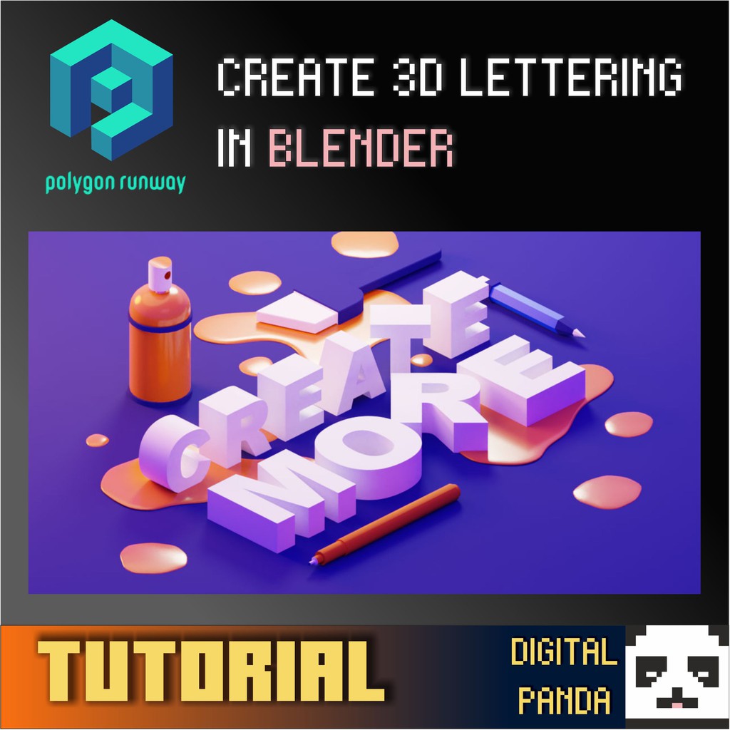 [FULL TUTORIAL] CREATE 3D LETTERING IN BLENDER | Shopee Malaysia