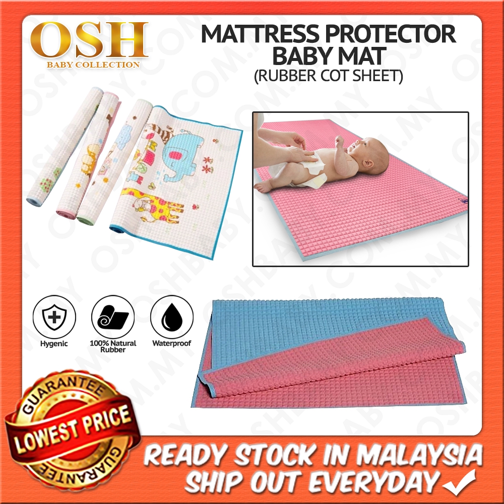 Baby rubber cot outlet sheet