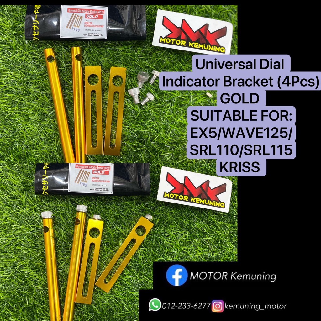 Universal Dial Indicator Bracket (4Pcs) untuk Dial Cam motor EX5 Wave