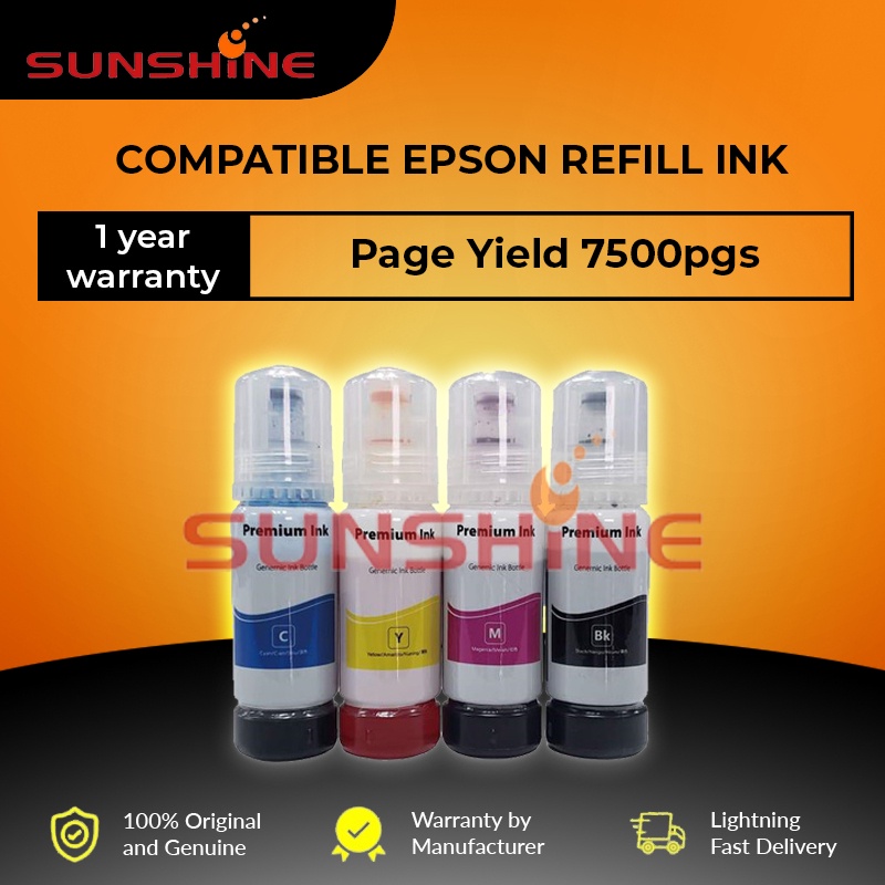 COMPATIBLE EPSON 003 INK FOR L3110 L3150 L3210 L3250 L3256 V100 V200 ...