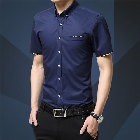 🔥Ready stock 🔥men shirt kemeja lelaki Men's short-sleeved printed ...