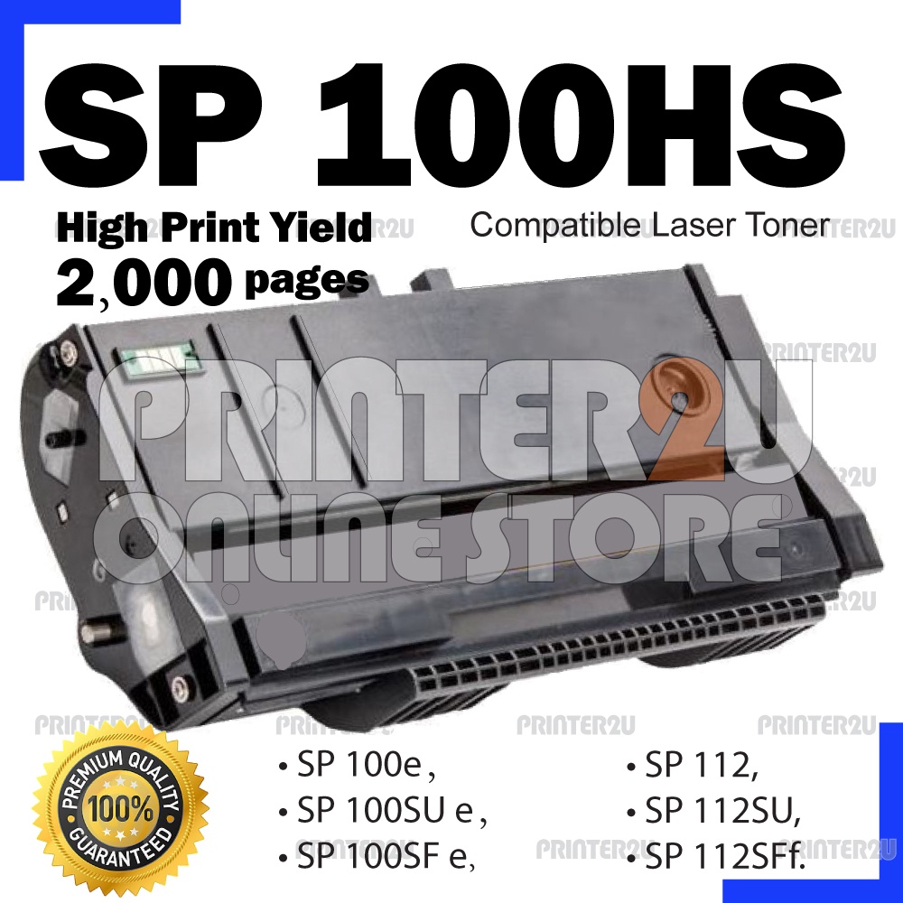 Compatible to Ricoh SP100 SP 100LS SP100e SP100SU e SP100SF e SP112 ...