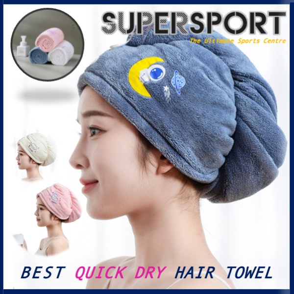 Large Hair Towel Quick Dry Shower Cap Towel Thick Towel Hair Wrap