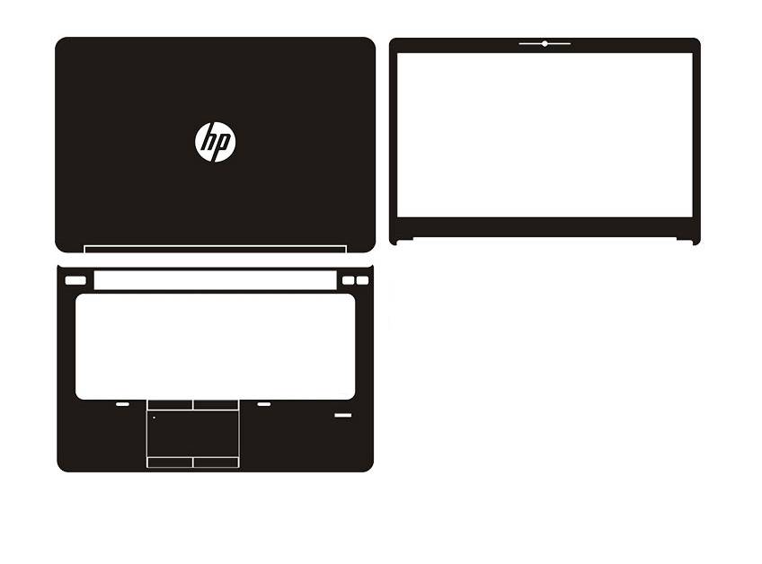 Laptop Black Matte Vinyl Skin Sticker Cover For HP ProBook 640 G1 14